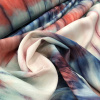 Miniatura de foto de Crep satén estampado batik multicolor grosor medio
