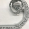 Miniatura de foto de Cinta bies fruncido algodón gris 25mm