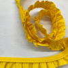 Miniatura de foto de Cinta bies fruncido algodón amarillo 25mm