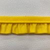 Miniatura de foto de Cinta bies fruncido algodón amarillo 25mm