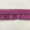 Miniatura de foto de Cinta bies fruncido algodón rosa 25mm