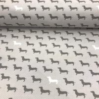 Miniatura de foto de Piqué nerja gris estampado perro gris
