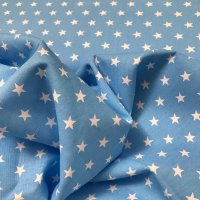 Miniatura de foto de Algodón azul estampado estrellas blancas 9mm