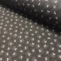 Miniatura de foto de Algodón estampado calaveras negro