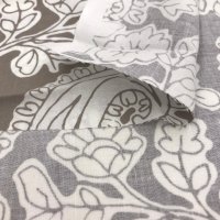 Miniatura de foto de Popelín estampado cachemir gris-blanco