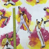 Miniatura de foto de Loneta half panama estampado Freddie Mercury 