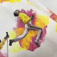 Miniatura de foto de Loneta half panama estampado Freddie Mercury 