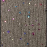 Miniatura de foto de Bámbula doble gasa tostado estrellas brillantes tostado