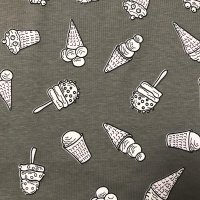 Miniatura de foto de Punto camiseta estampado helados, se colorea al sol