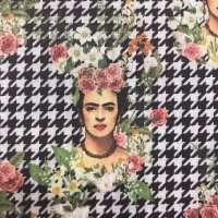 Miniatura de foto de Algodón percal estampado Frida Kahlo
