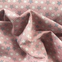 Miniatura de foto de Piqué estampado estrellitas rosa