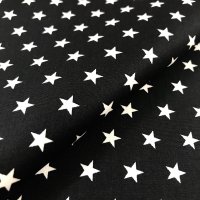 Miniatura de foto de Popelín estampado estrellas 9mm. negro