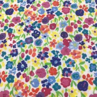 Miniatura de foto de Algodón percal estampado mini flores multicolor