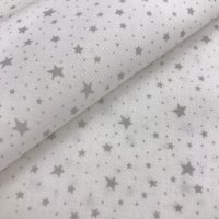 Miniatura de foto de Viyela estampado estrellas 5mm. gris 