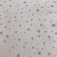 Miniatura de foto de Viyela estampado estrellas 5mm. gris 