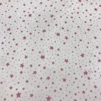 Miniatura de foto de Viyela estampado estrellas 5mm. rosa