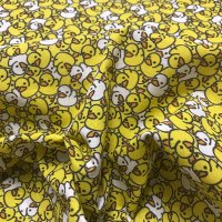 Miniatura de foto de Algodón percal estampado patitos amarillos