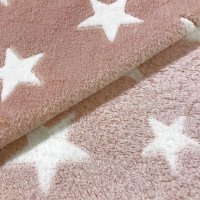 Miniatura de foto de Coralina jacquard estrellas rosa empolvado