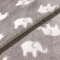 Miniatura de foto de Coralina jacquard elefantes beige