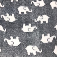 Miniatura de foto de Coralina jacquard elefantes gris