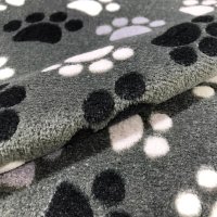 Miniatura de foto de Coralina jacquard huellas gris