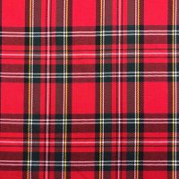 Miniatura de foto de Sarga cuadro escoces clásico grande rojo