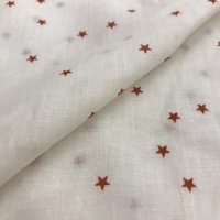 Miniatura de foto de Batista estampado estrellas teja blanco roto