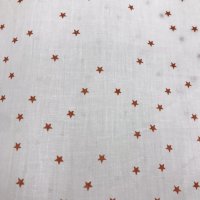 Miniatura de foto de Batista estampado estrellas teja blanco roto