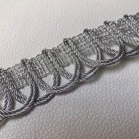 Miniatura de foto de Galón metalizado cordon y red plata