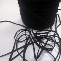 Miniatura de foto de Cordón especial mascarillas negro 3mm