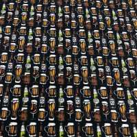 Miniatura de foto de Popelín estampado jarras de cerveza