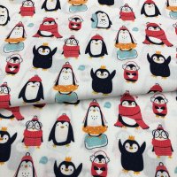 Miniatura de foto de Popelín estampado pingüinos 