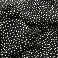Miniatura de foto de Viscosa estampada topos negro