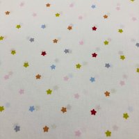 Miniatura de foto de Algodón estampado estrellas de colores