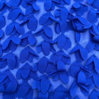 Miniatura de foto de Gasa con flores en relieve azulón
