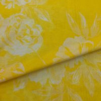 Miniatura de foto de Voile de algodón flores amarillo