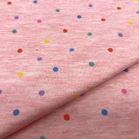 Miniatura de foto de Punto camiseta lunares rosa