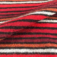Miniatura de foto de Punto tricot rayas rojo