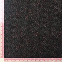 Miniatura de foto de Paño cheviot negro y rojo