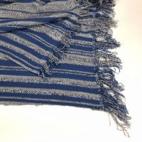 Miniatura de foto de Punto tricot rayas azul