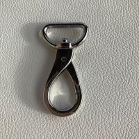Miniatura de foto de Mosquetón con anilla metálico plata 25mm