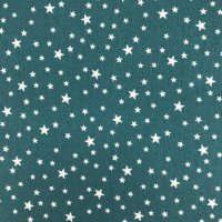 Miniatura de foto de Popelín estrellas azul pato blanco