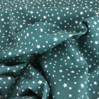 Miniatura de foto de Popelín estrellas azul pato blanco