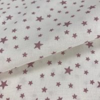Miniatura de foto de Popelín estrellas blanco lila viejo 