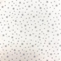 Miniatura de foto de Popelin estrellas blanco gris 