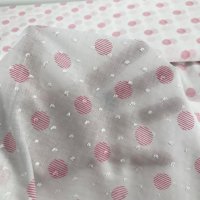 Miniatura de foto de Plumetti algodón lunares rosa