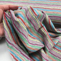 Miniatura de foto de Punto camiseta rayas relieve multicolor