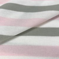Miniatura de foto de Punto camiseta rayas rosa