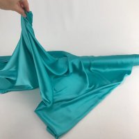 Miniatura de foto de Satén lencero aguamarina