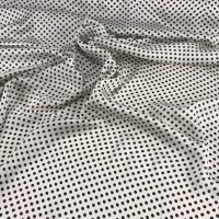Miniatura de foto de Satén lencero lunares crudo-negro